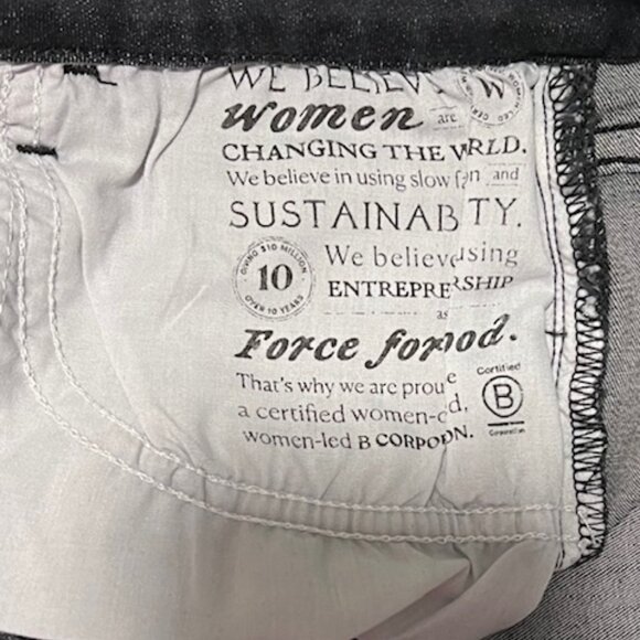 Frank & Eileen Black Washed Sligo 1991 Jeans Women’s 26 - Picture 2 of 7